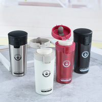 380ML 500ML acier inoxydable 304 vide Double couche thermos tasses rebondir Portable tasse à café couvercle rabattable tasse à café thermos infuseur