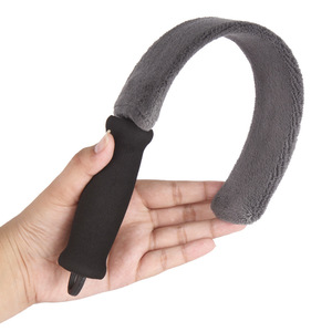 Car <b>Dust</b> <b>Brush</b> Grey PP Coral Fleece For Air Vent Seat Crevice Cleaning Tool - Product Image 4