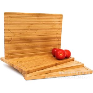 Tabla de cortar de bambú rectangular multifuncional para uso en la cocina, fabricada en Shandong - Product Image 1