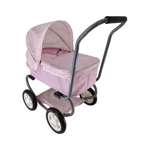 Poussette de <span class=keywords><strong>landau</strong></span> de luxe directe d'usine avec grande roue de chariot et jouets de jeu de simulation de sac pour accessoires de poupée parfaits préscolaires - Product Image 1