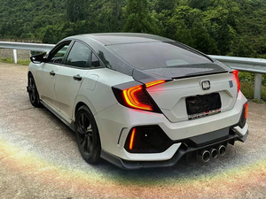 กันชนหลังรถยนต์ ปี 2014-2018 รุ่นดัดแปลงสำหรับ Civic Type R พร้อมสเกิร์ตข้างและชุดแต่งด้านหลัง - Product Image 3