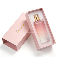 Boîte de parfum de luxe OEM ODM, coffret cadeau, boîte d'emballage en carton personnalisée avec tiroir coulissant et insert en mousse