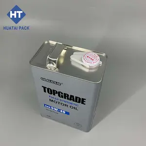 Factory Price Square Screw Top Oil Engine Oil Tin Can For Thinner And Motor Oil Packaging