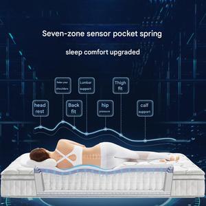 Melhor Preço Colchão de Molas Individuais de Espuma de Memória e Látex Estilo Moderno e Simples para Hotel e Residência - Product Image 3