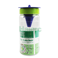 Piège à mouches non toxique avec entrée en forme d'entonnoir, efficace contre les mouches domestiques et les mouches des fruits, possibilité de personnaliser le logo et l'emballage