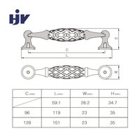 Kenop Lemari Laci Model Sangkar Burung Vintage Modern, Perangkat Keras Antik Warna Perunggu, Laris Manis, Bahan Zinc Alloy untuk Dapur dan Kamar Mandi