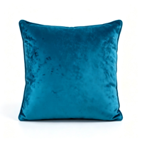 Housse de coussin moderne en velours écrasé pour salon, chambre, appartement – Design polyvalent