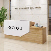 Bureau d'accueil moderne de luxelogo personnalisable bureau en pierre rose supermarché bâtiment avant salon hôtel salle de sport