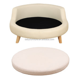 Lit <span class=keywords><strong>pour</strong></span> animaux de compagnie rond, simple, moderne, solide, antidérapant, écologique, durable, confortable, mignon et polyvalent <span class=keywords><strong>pour</strong></span> la chambre à coucher, le salon, canapé <span class=keywords><strong>pour</strong></span> animaux de compagnie - Product Image 2