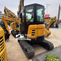 Mini-excavatrice sur chenilles d'occasion SANY 26U 2T avec moteur et système hydraulique fiables, faible nombre d'heures, bon état