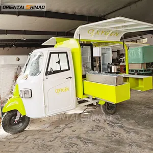 Café triciclo 3 roda ice cream food vending carrinho de comida com certificação ce iso móvel panqueca van caminhão de alimentos carrinho de sorvete