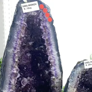 Großhandel hochwertige natürliche Kristall heilung Amethyst Geode brasilia nische Amethyst Geode für Feng Shui