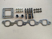 Colector de escape de hierro fundido V8 Big Block para motores marinos XME 9011 de hierro gris