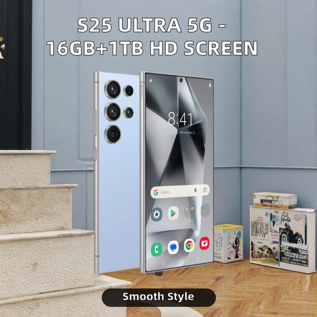 2026 Ultra Original S25 5g Smartphone 16gb+1tb 6.8" Mtk Dimensity Deca Core 144hz Oled Screen 108mp Camera Android 13 English