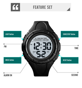 Reloj Digital de Pulsera Skmei 1563 para Hombre, con Batería de 10 Años, para Exteriores - Product Image 5