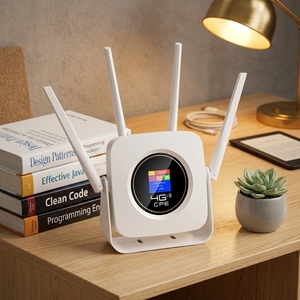 <span class=keywords><strong>Routeur</strong></span> CPE <span class=keywords><strong>4G</strong></span> débloqué avec emplacement pour carte SIM, <span class=keywords><strong>routeur</strong></span> WiFi sans fil 300 Mbps, 4 antennes à gain élevé, batterie 3000 mAh, bande EU, <span class=keywords><strong>routeur</strong></span> CPE <span class=keywords><strong>4G</strong></span> - Product Image 1