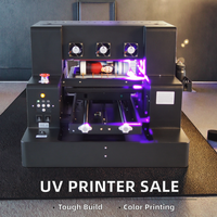 Diskon besar pencetak Flatbed UV ukuran kecil XP600 Printhead untuk casing ponsel botol pena kulit A3/A4 cetak versi baru
