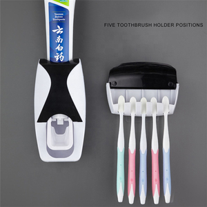 칫솔꽂이 욕실용품 자동 가정용 욕실 세트 치약짜개 디스펜서 - Product Image 5