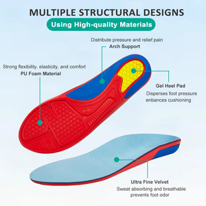 Solette Ortopediche con Supporto per Arco Plantare, Trattamento del Dolore al Tallone e Fascite Plantare, Inserti per <span class=keywords><strong>Scarpe</strong></span> e Stivali, per <span class=keywords><strong>Uomo</strong></span> e Donna, Inserti per Piedi Piatti - Product Image 3
