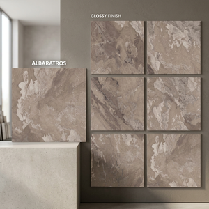 Gray Slate Natural Stone Look Glazed Porcelain Floor Tiles Premium Indoor Flooring 32x32 Inch - Product Image 5