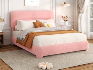 Muebles de Dormitorio Modernos de Lujo en Madera, <span class=keywords><strong>Cama</strong></span> Acolchada, <span class=keywords><strong>Cama</strong></span> Doble King Size, Base de <span class=keywords><strong>Cama</strong></span> de Cuero <span class=keywords><strong>con</strong></span> Diseño Elegante - Product Image 3
