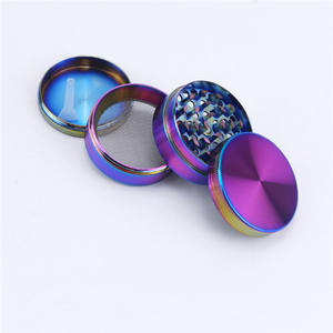 40MM/50MM 4 Layer Metal <b>Grinder</b> Smoker Smoking Accessories Hologram Colorful Dry <b>Herb</b> <b>Grinder</b> Spice Tobacco <b>Grinders</b> - Product Image 2