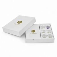 Boîte de rangement personnalisée pour aligneurs dentaires, emballage rigide magnétique en carton avec séparateur en papier et plateau en plastique