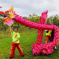 Danse du dragon chinois Équipement de danse du dragon personnalisé Célébration folklorique traditionnelle chinoise