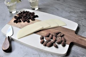 Lot de 10 planches à découper en <span class=keywords><strong>marbre</strong></span> <span class=keywords><strong>et</strong></span> <span class=keywords><strong>bois</strong></span> Plateau de service en <span class=keywords><strong>bois</strong></span> d'acacia avec poignée <span class=keywords><strong>Planche</strong></span> à découper pour la cuisine - Product Image 3