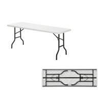 Table de camping pliable en plastique, grande capacité, légère, résistante aux UV et imperméable, 180 cm, vente en gros
