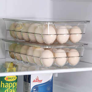 Hộp Đựng Trứng Bằng Nhựa Cho Tủ Lạnh Hộp Đựng Trứng Tủ Lạnh Hộp Sắp Xếp Có Nắp 18 Đếm Bán Sỉ Có Thể Xếp Chồng Lên Nhau - Product Image 4