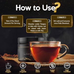 Resina de Shilajit Pura del Himalaya de Marca Privada para Hombres y Mujeres, Aumenta la Energía y Refuerza el Sistema Inmunitario, Más de 85 Minerales Traza, 75%+ de Ácido Fúlvico - Product Image 4