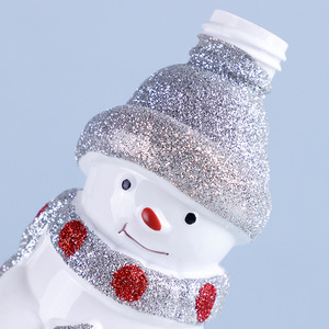 Bouteilles cosmétiques en plastique personnalisables en forme de bonhomme de neige de Noël, format voyage, pour shampoing et gel douche, unisexe - Product Image 2