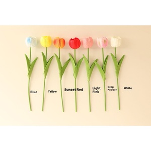 Sang trọng tulip nhân tạo hoa cho khách & Phòng ăn cao cấp khô hoa sắp xếp bó hoa khuyến mại kinh doanh Quà Tặng - Product Image 2