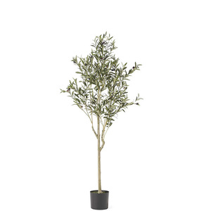 실내 화분 화분 화분 화분이있는 실물 같은 다중 높이 인공 인조 올리브 나무 - Product Image 4