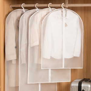 Transparent Garment Cover Rectangle Dustproof Wardrobe Hook Type Clothing Protector - Product Image 1