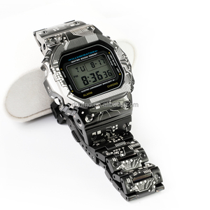 ชุดอุปกรณ์ดัดแปลงนาฬิกา DW-<span class=keywords><strong>5600</strong></span> <span class=keywords><strong>GW</strong></span>-B5600 GB-<span class=keywords><strong>5600</strong></span> รุ่นใหม่ล่าสุด ตัวเรือนสแตนเลสแบบแผงวงจร สายโลหะ ปรับขนาดได้ อะไหล่ทดแทน - Product Image 3