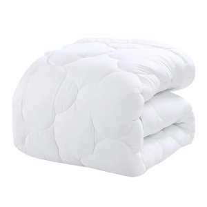100% Polyester Chăn Bông <span class=keywords><strong>Comforter</strong></span> 1 Mảnh Đơn Giản Thoáng Khí Phong Cách Hàn Quốc Tất Cả Các Mùa Bộ Đồ Giường Màu Trắng Cho Gia Đình Vua Kích Thước - Product Image 5