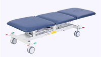 Table d'examen médicale électrique portable de luxe pour clinique et centre de physiothérapie, garantie 3 ans