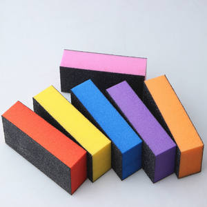 Toptan 7 renkler yüksek elastikiyet 3 taraflı tırnak tamponu zımpara blok çift manikür tırnak parlatma için tırnak törpüsü ucuz fiyat - Product Image 3