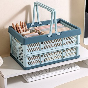 Panier de rangement pliable en matériau PP durable avec 2 poignées pour l'organisation de la maison - Product Image 4
