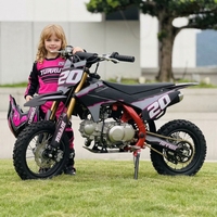 Mini moto 60cc avec interrupteur d'arrêt d'urgence, meilleure moto tout-terrain à essence pour enfants, moteur Zongshen fiable, TURRUT 2.18HP, 40-60 km/h