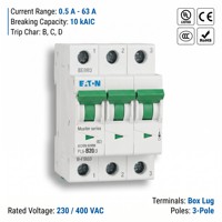   Disjoncteur miniature Moeller série PL9 PL9-B20 20A 1P 6kA Courbe B CE CCC ISO pour prise de courant de bureau