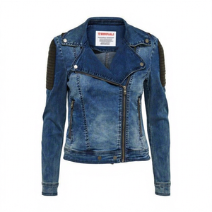Custom Made Desgin Women <b>Jeans</b> Jacket For Outdoor use Factory Price Women <b>Jeans</b> Jacket Long Sleeves <b>Jeans</b> Jackets - Product Image 1