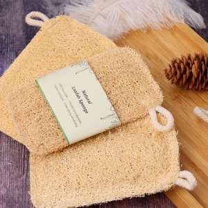Zenidoo Natural Double-Layer Thickened Loofah Scrubber Slices Rectangle Fashion-Style Dishwashing and Pot Cleaning Product - Product Image 2