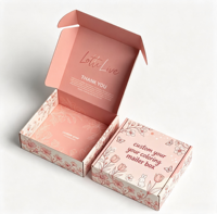 Boîte d'expédition personnalisée en matériaux recyclés |   Boîte d'expédition en carton ondulé écologique avec logo pour l'emballage e-commerce et les cadeaux