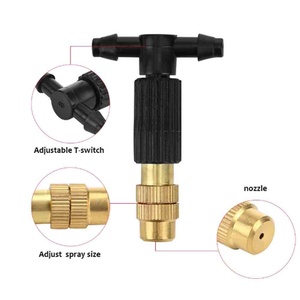 Micro Drip Irrigation Misting 4/7 PVC Brass Sprinkler Garden Tool Spray Misting Nozzle Garden Watering System Accessories - Product Image 5