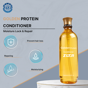 Tratamiento de Keratina Brasileña sin Formaldehído para Uso Profesional en Salón, 1000 ml, Proteína de Oro, Fórmula 2 en 1, Aceite Capilar - Product Image 1