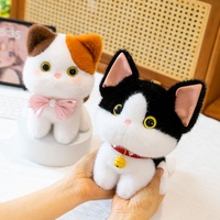 Boneka Kucing Calico Gemuk Beraroma, Teman Meja Mainan Plush, Hadiah Kecil untuk Pesta Akhir Tahun, Ragdoll Lembut untuk Pernikahan, Isi Kapas PP