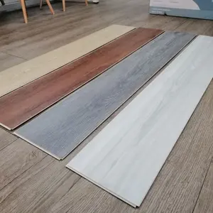 Tablón de plástico Spc, piedra de grano de madera, suelo compuesto de plástico, revestimiento UV, suelo de vinilo impermeable, suelo SPC